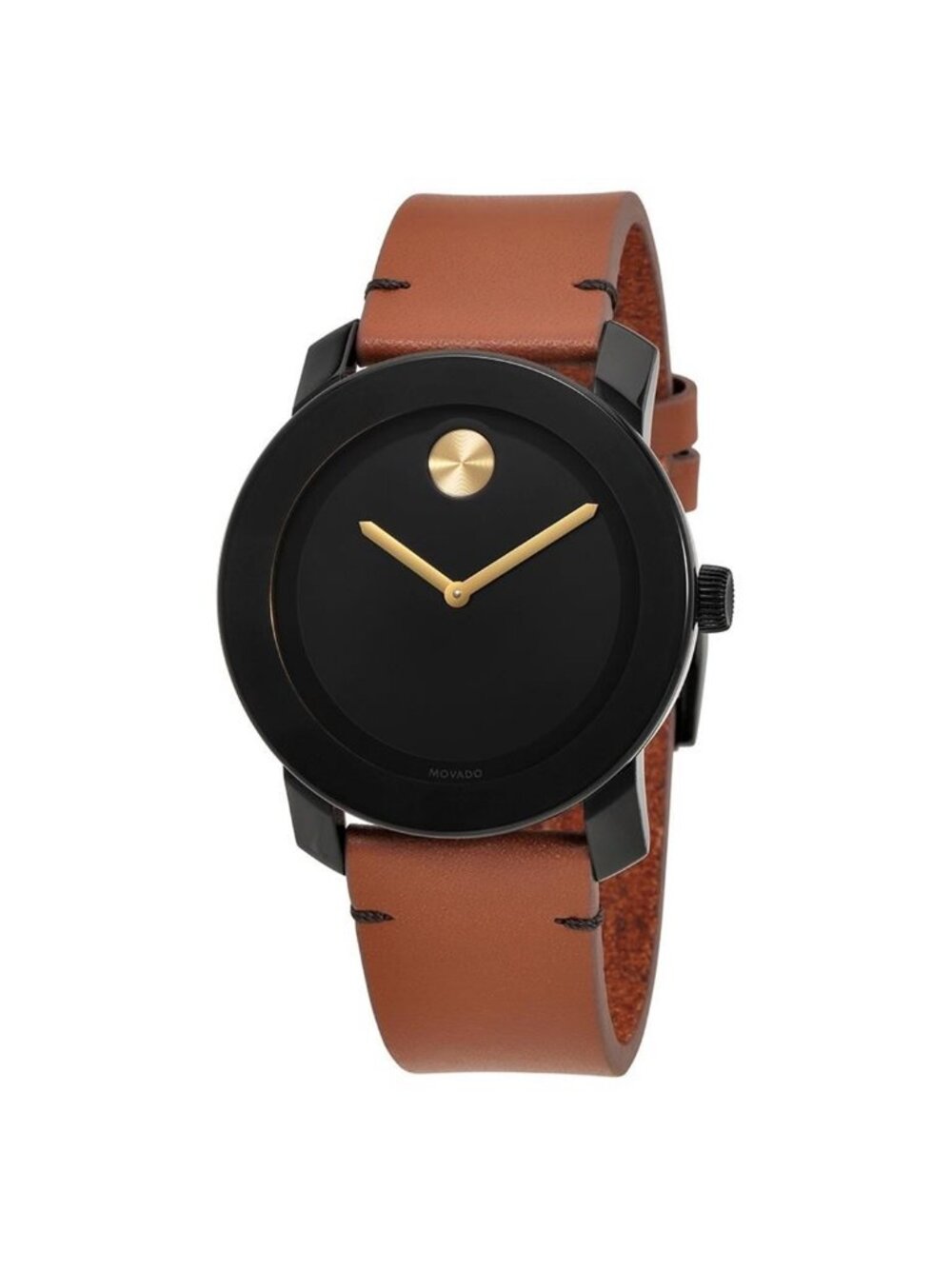 NWT Movado Bold Black Museum Dial Men's Watch